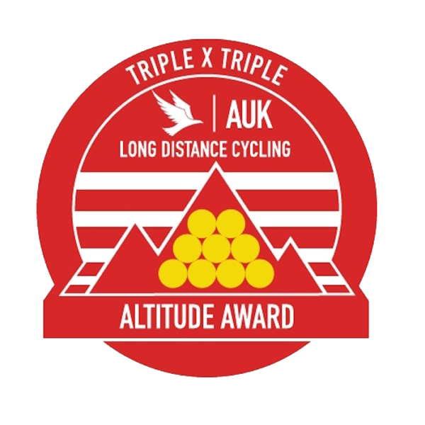 3 x 3 Audax Altitude Award Badge